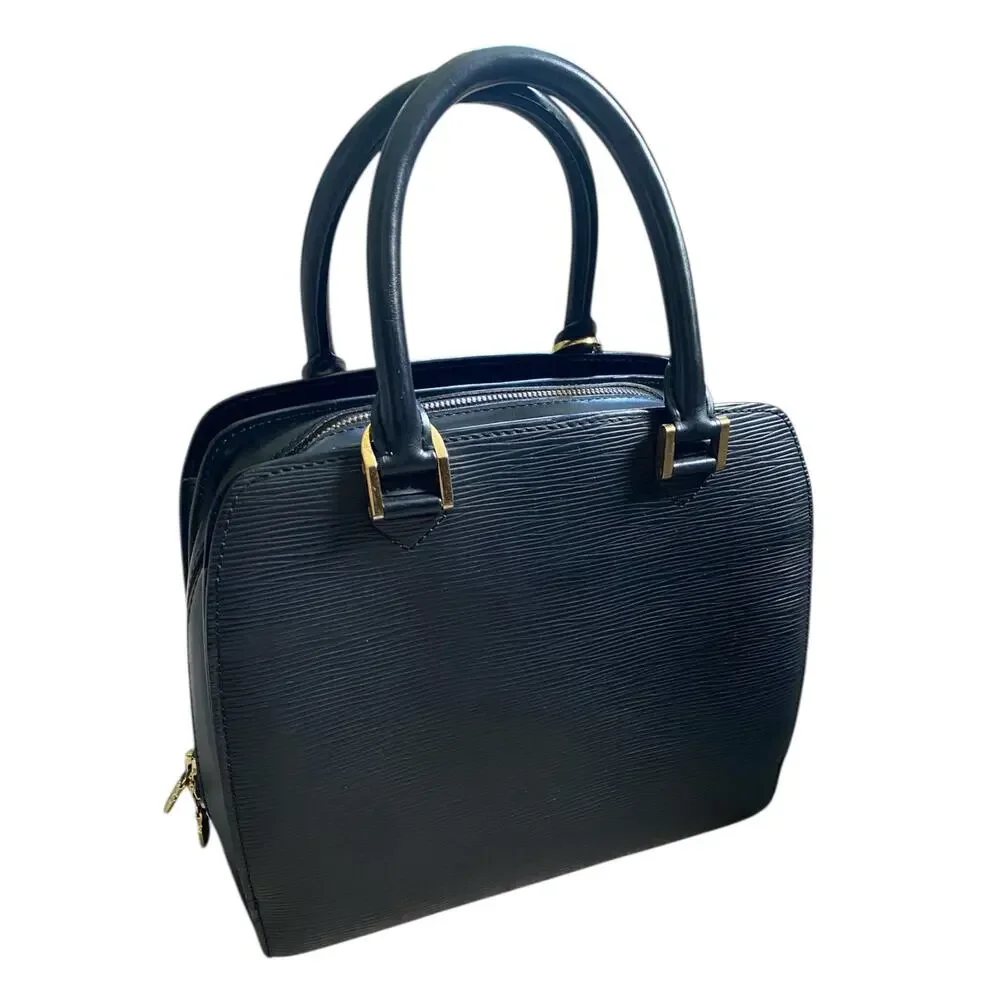 Louis Vuitton Pont Neuf Black Noir Epi Leather Handbag Purse Vintage Luxury Bag - Picture 4 of 16